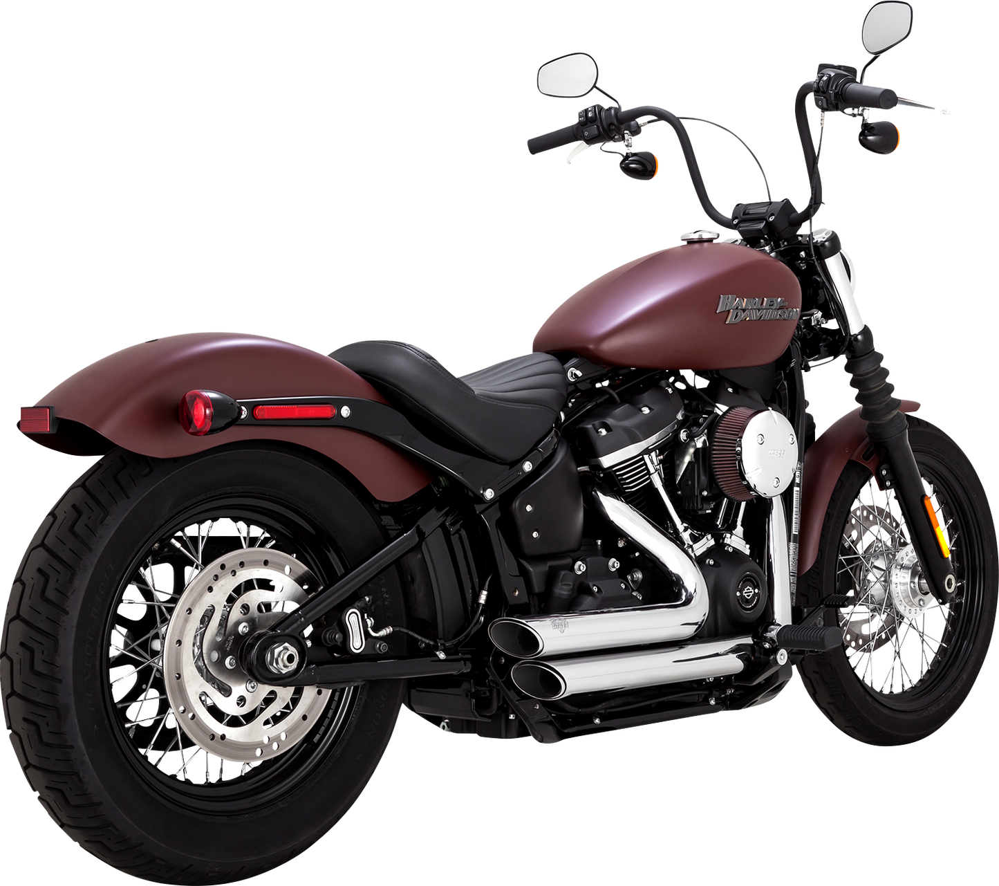 Vance & Hines Shortshots Staggered Exhaust System with PCX Technology - Chrome Part 17333