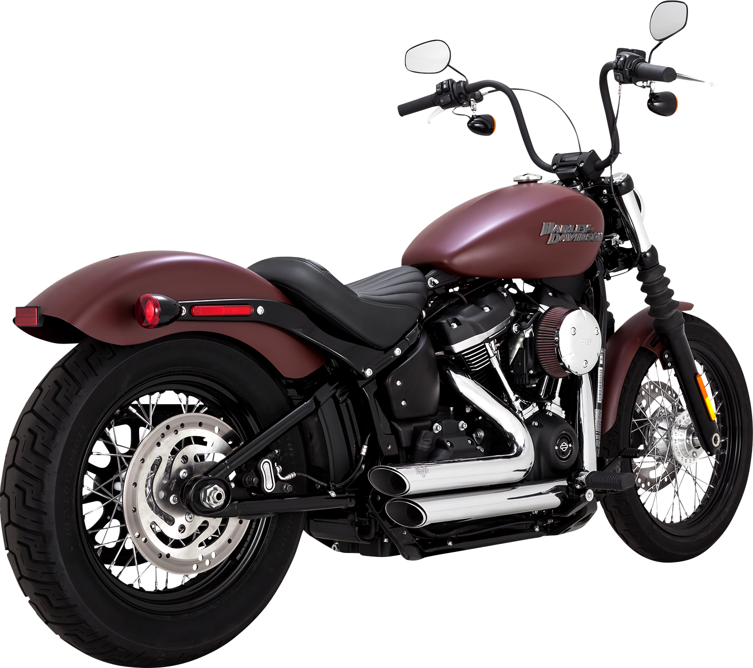 Vance & Hines Shortshots Staggered Exhaust System with PCX Technology - Chrome Part 17333