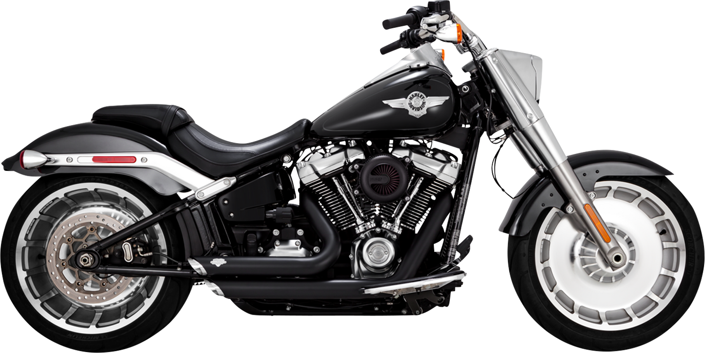 VANCE & HINES Shortshots Staggered Exhaust System with PCX Technology - Matte Black 47335
