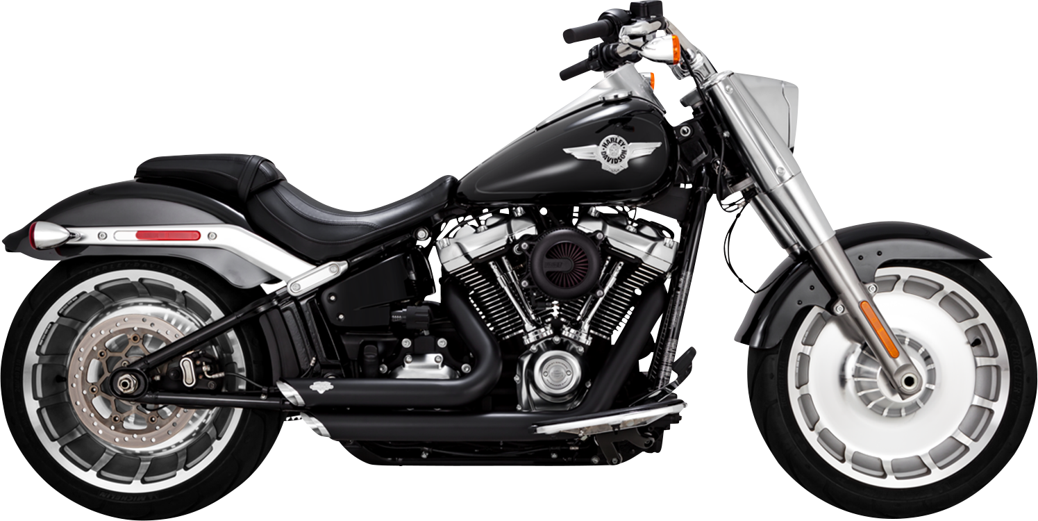 VANCE & HINES Shortshots Staggered Exhaust System with PCX Technology - Matte Black 47335
