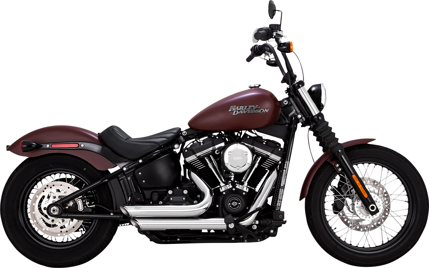 Vance & Hines Shortshots Staggered Exhaust System with PCX Technology - Chrome Part 17333