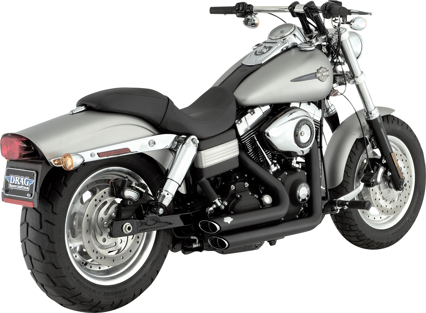 VANCE & HINES Shortshots Staggered Exhaust System with PCX™ Technology - Matte Black, Part 47317