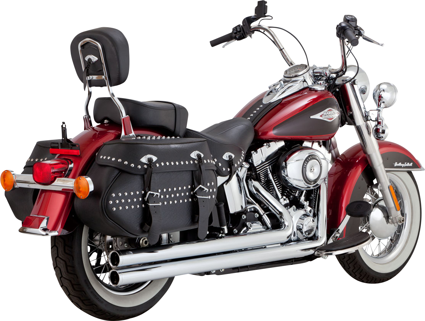 Vance & Hines Big Shots Long Exhaust System - Chrome (Part #17323)