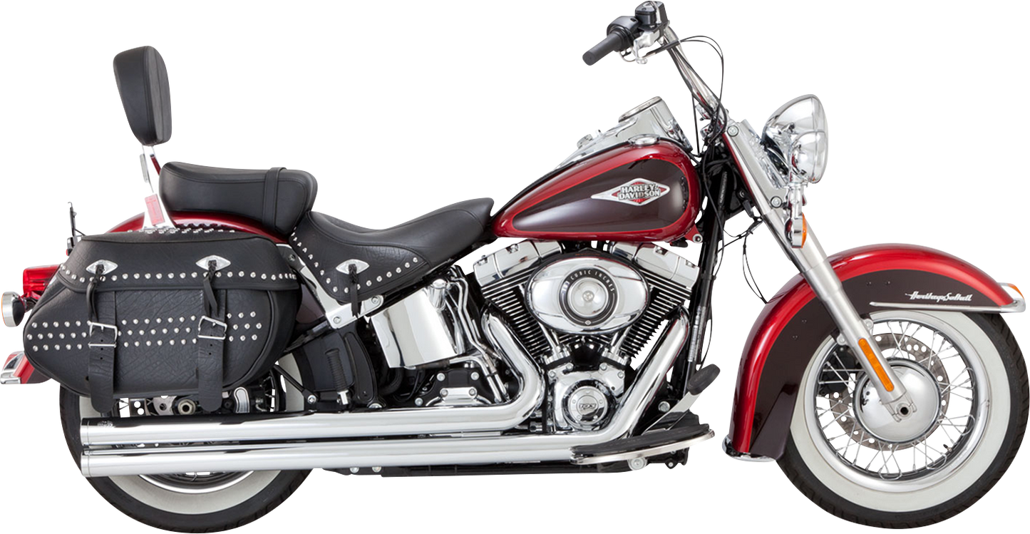 Vance & Hines Big Shots Long Exhaust System - Chrome (Part #17323)