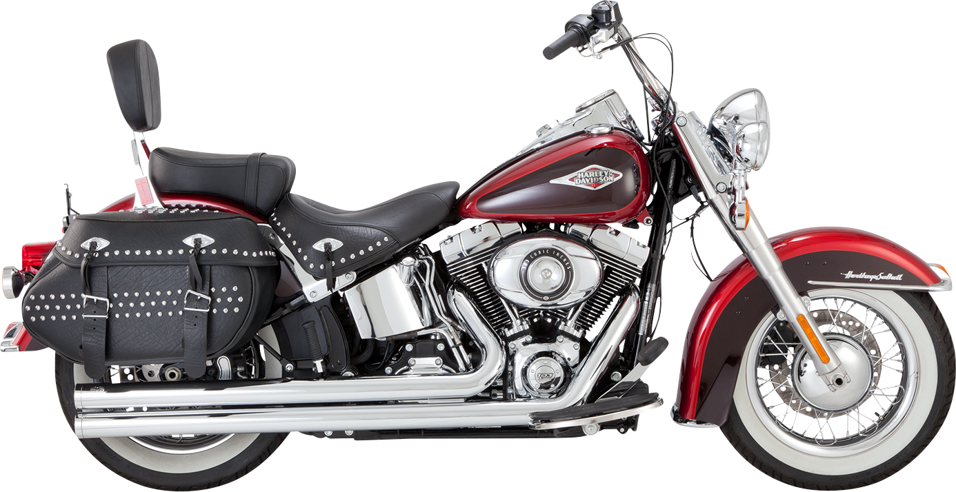 Vance & Hines Big Shots Long Exhaust System - Chrome (Part #17323)