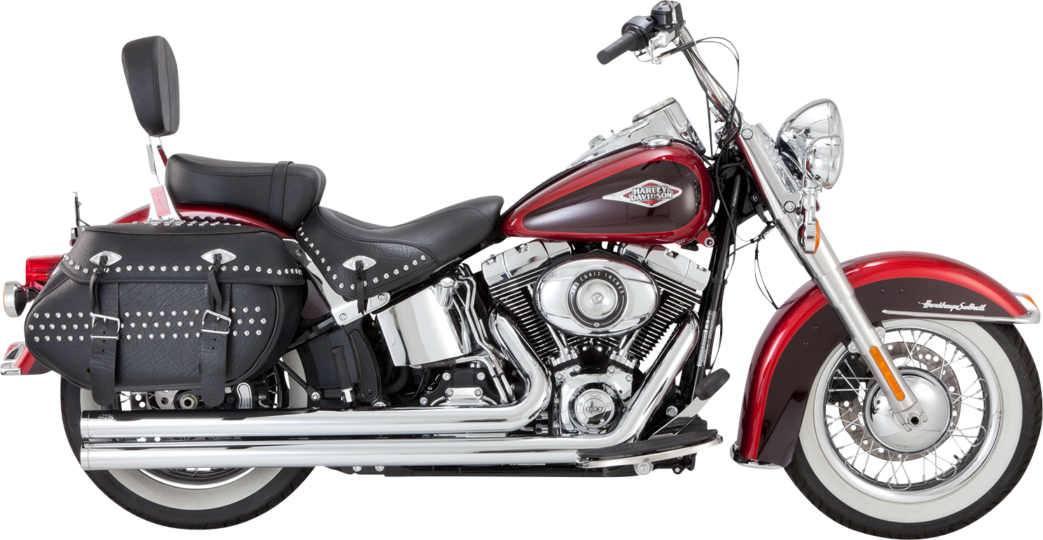 Vance & Hines Big Shots Long Exhaust System - Chrome (Part #17323)