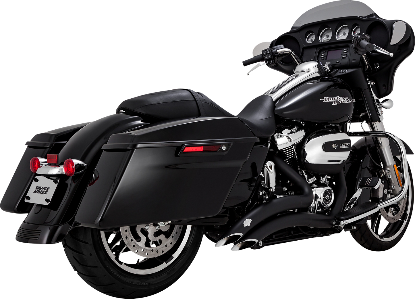 Vance & Hines Big Radius Exhaust System with Black Finish Part 46373