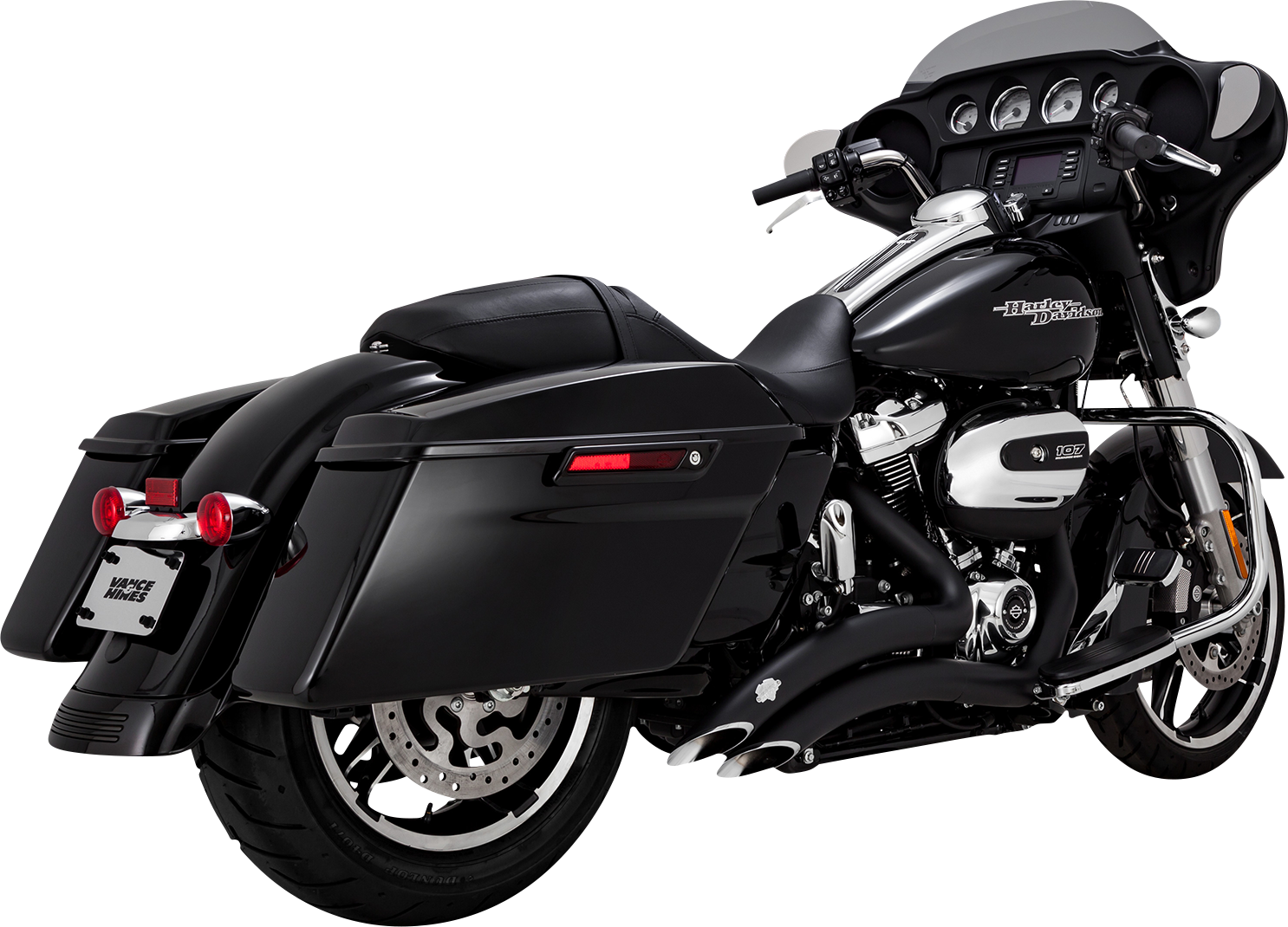 Vance & Hines Big Radius Exhaust System with Black Finish Part 46373