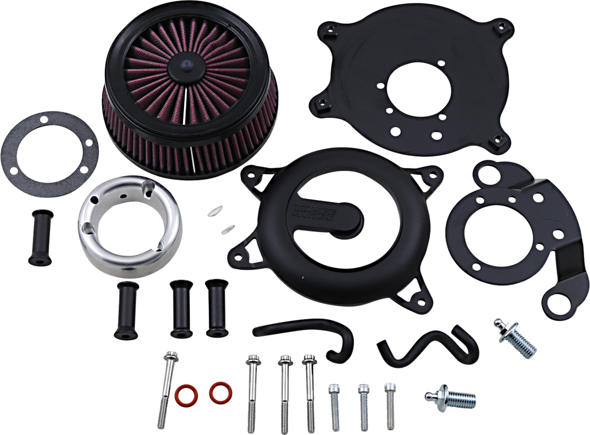 Vance & Hines VO2 Rogue Air Intake Kit - Wrinkle Black (Part #40373)