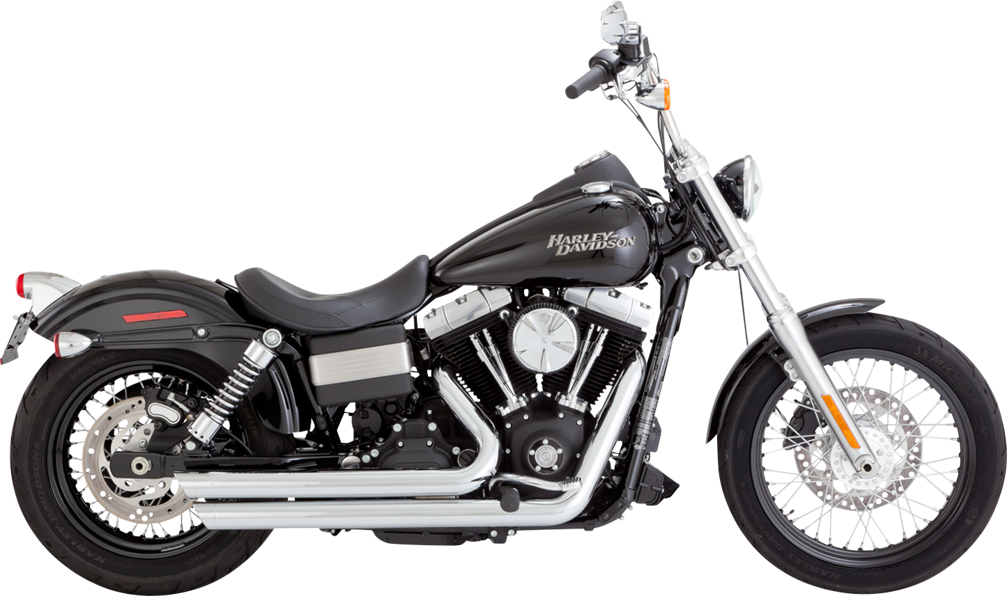 Vance & Hines Big Shots Staggered Exhaust System - Chrome Part 17338