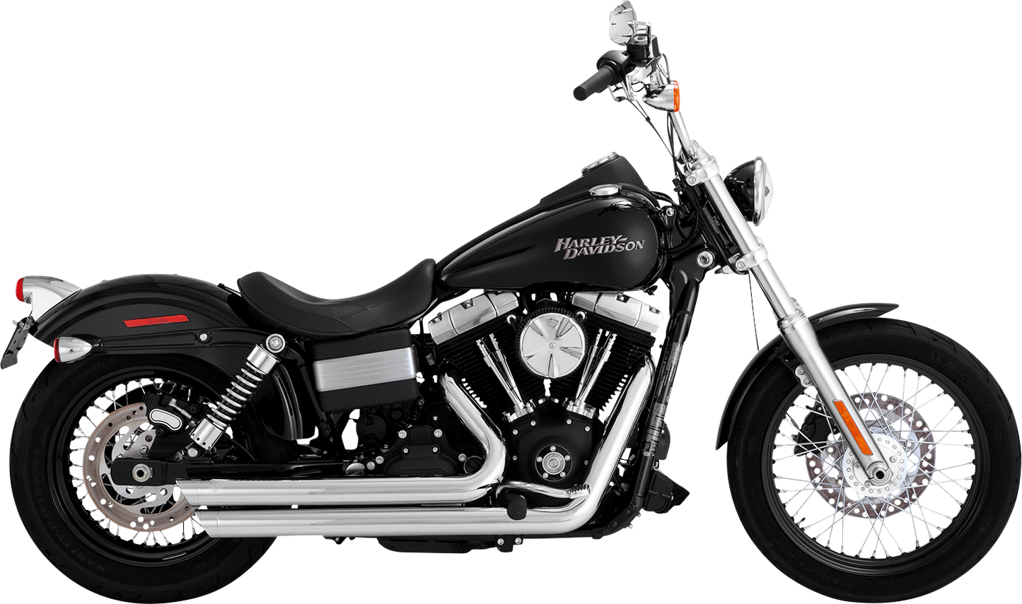 Vance & Hines Big Shots Staggered Exhaust System - Chrome Part 17338
