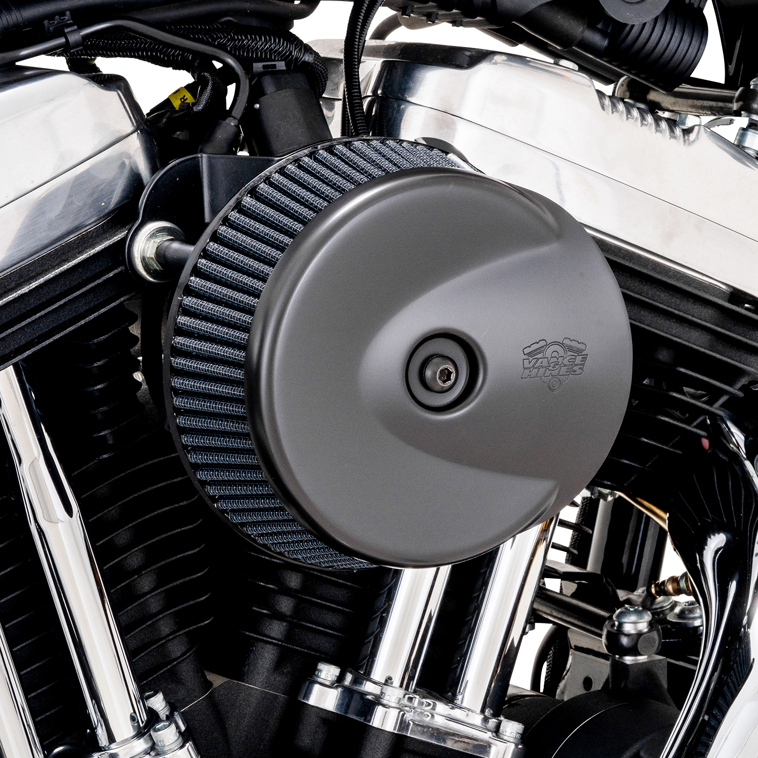 VANCE & HINES VO2 Stingray Air Intake Kit - Matte Black for Classic V-Twin Engines