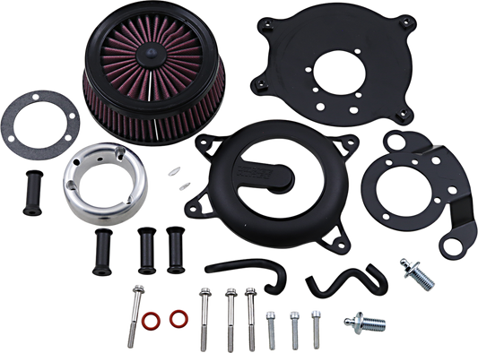 Vance & Hines VO2 Rogue Air Intake Kit - Wrinkle Black (Part Number 40371)