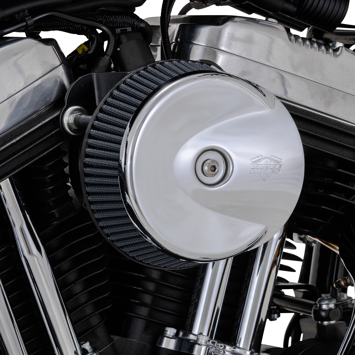VANCE & HINES VO2 Stingray Chrome Air Intake Kit Part 72383 for V-Twin Engines