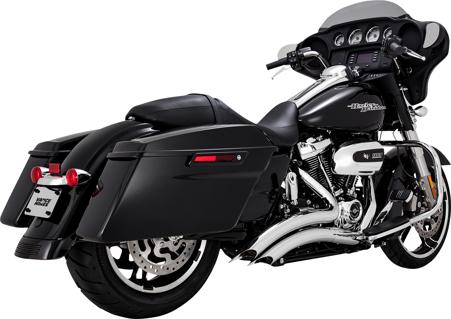 VANCE & HINES Big Radius Exhaust System for Harley-Davidson - Chrome 26373
