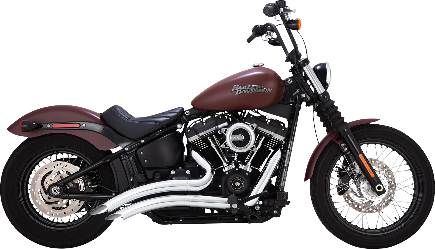 Vance & Hines Big Radius Exhaust System - Chrome (Part No. 26377)
