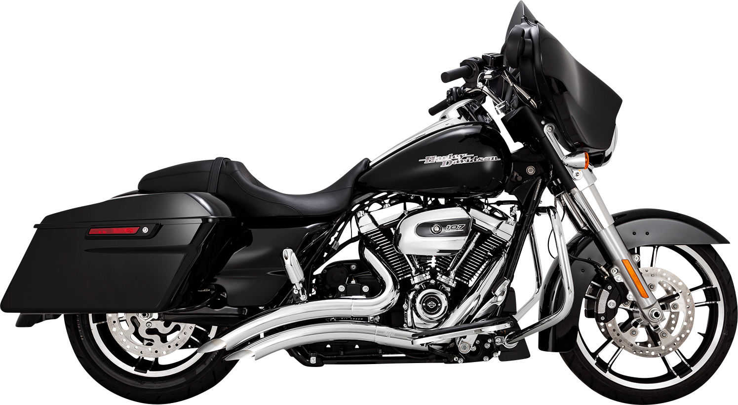 VANCE & HINES Big Radius Exhaust System for Harley-Davidson - Chrome 26373