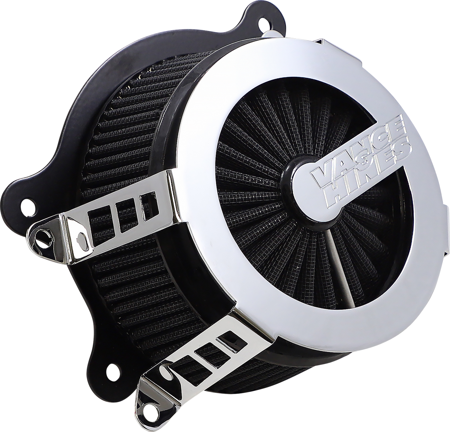 Vance & Hines VO2 Cage Fighter Air Intake Kit - Chrome (Part #70359)