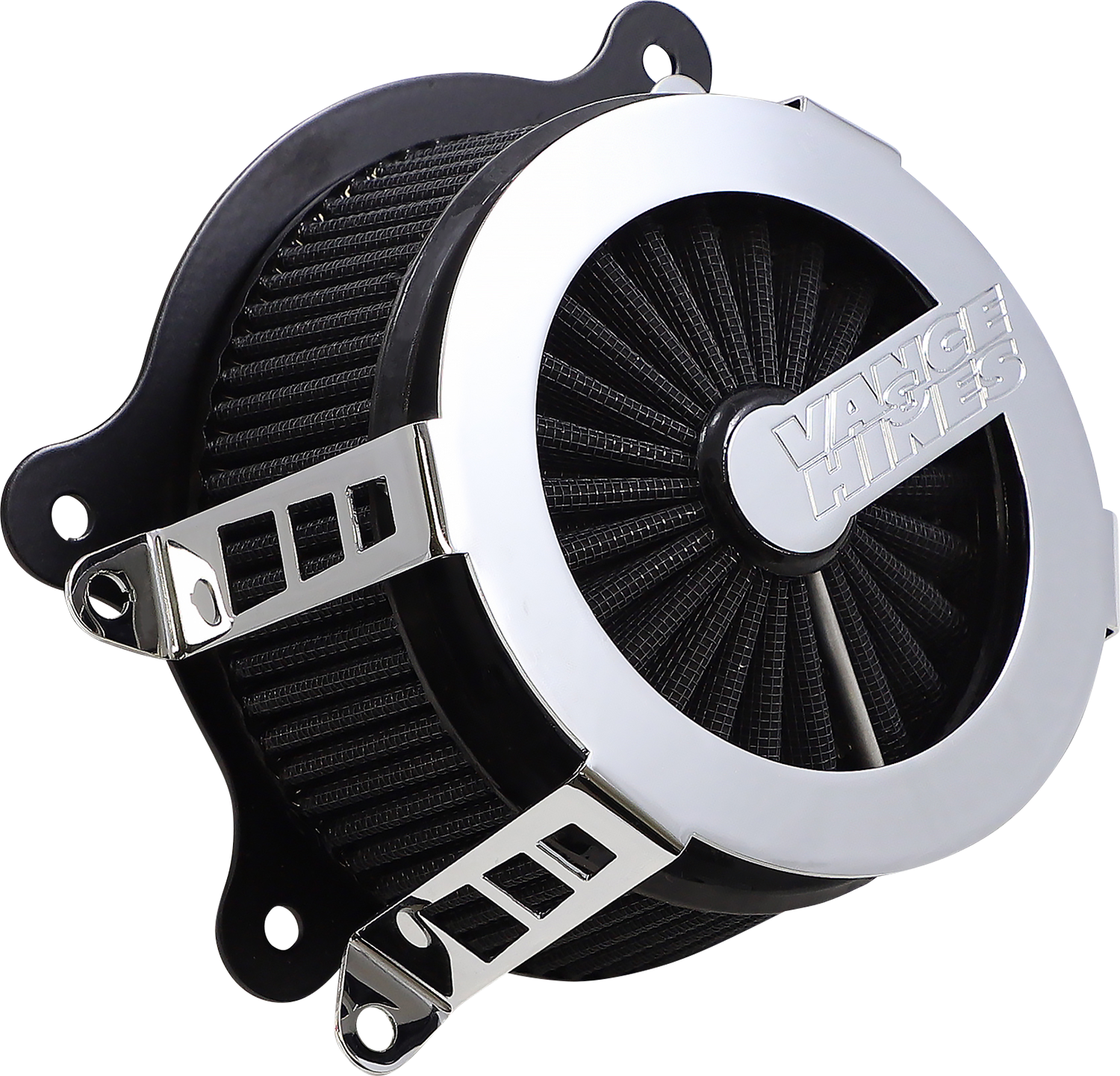 Vance & Hines VO2 Cage Fighter Air Intake Kit - Chrome (Part #70359)