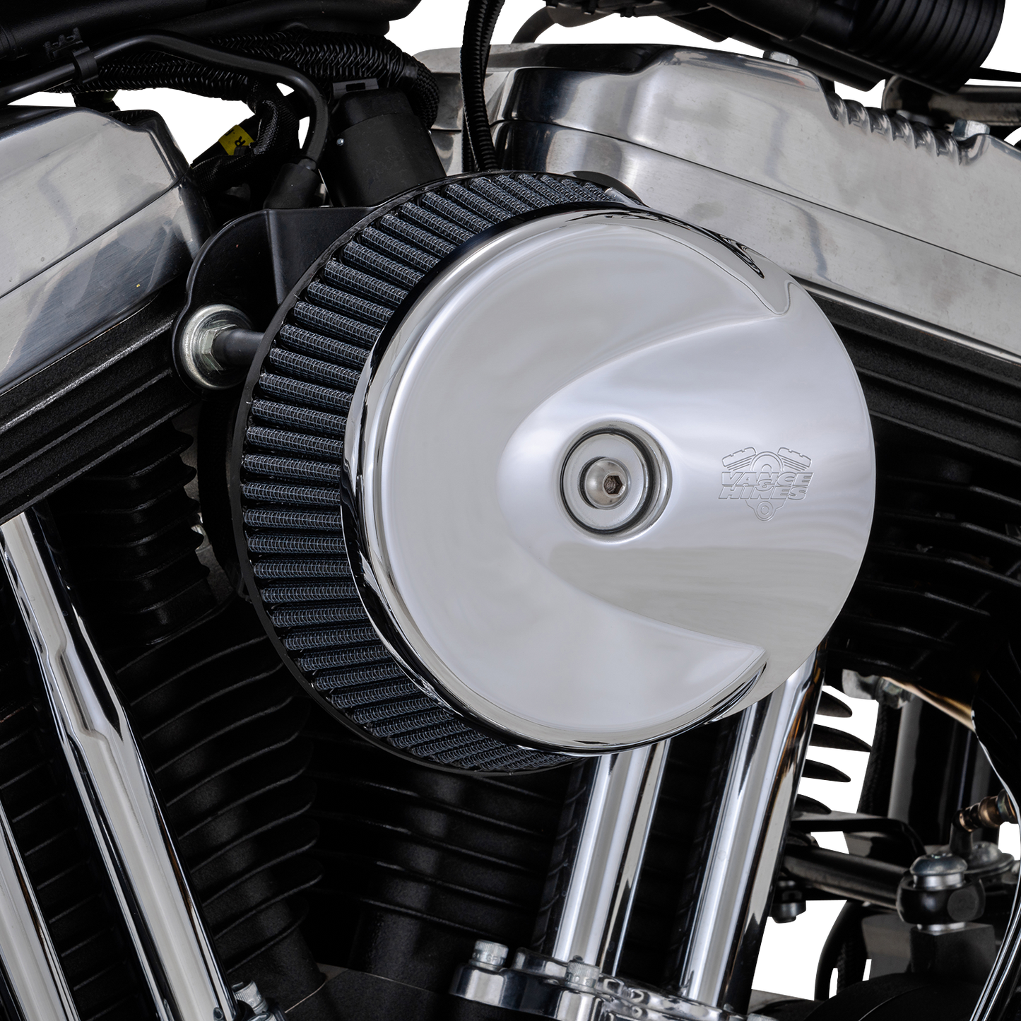 Vance & Hines VO2 Stingray Chrome Air Intake Kit – Part 72371 for V-Twin Engines