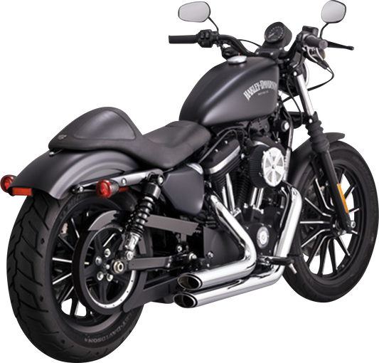 Vance & Hines Shortshots Staggered Exhaust System with PCX Technology - Chrome (Part #17329)