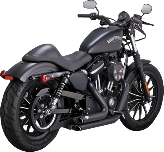 Vance & Hines Shortshots Staggered Exhaust System with PCX Technology - Black (Part 47329)