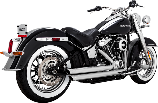 Vance & Hines Big Shots Staggered Exhaust System Chrome Part 17341