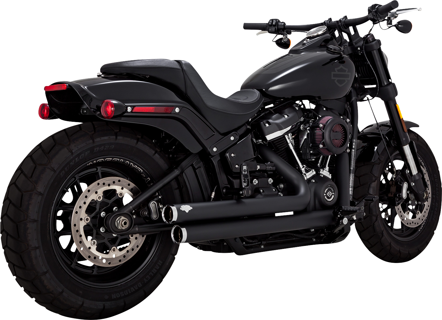 Vance & Hines Big Shots Staggered Exhaust System - Black Part 47341