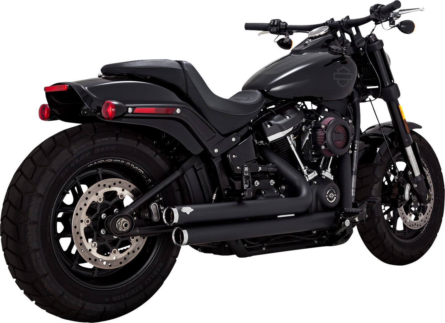 Vance & Hines Big Shots Staggered Exhaust System - Black (Part 47339)