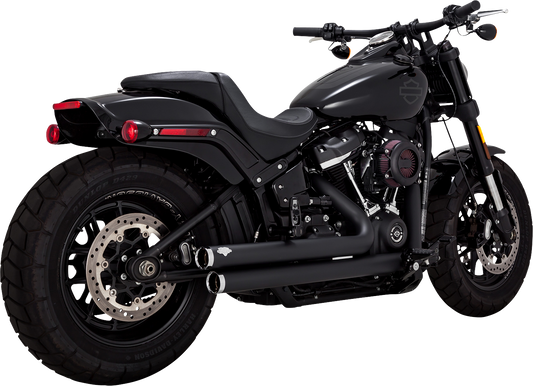 Vance & Hines Big Shots Staggered Exhaust System - Black (Part 47339)