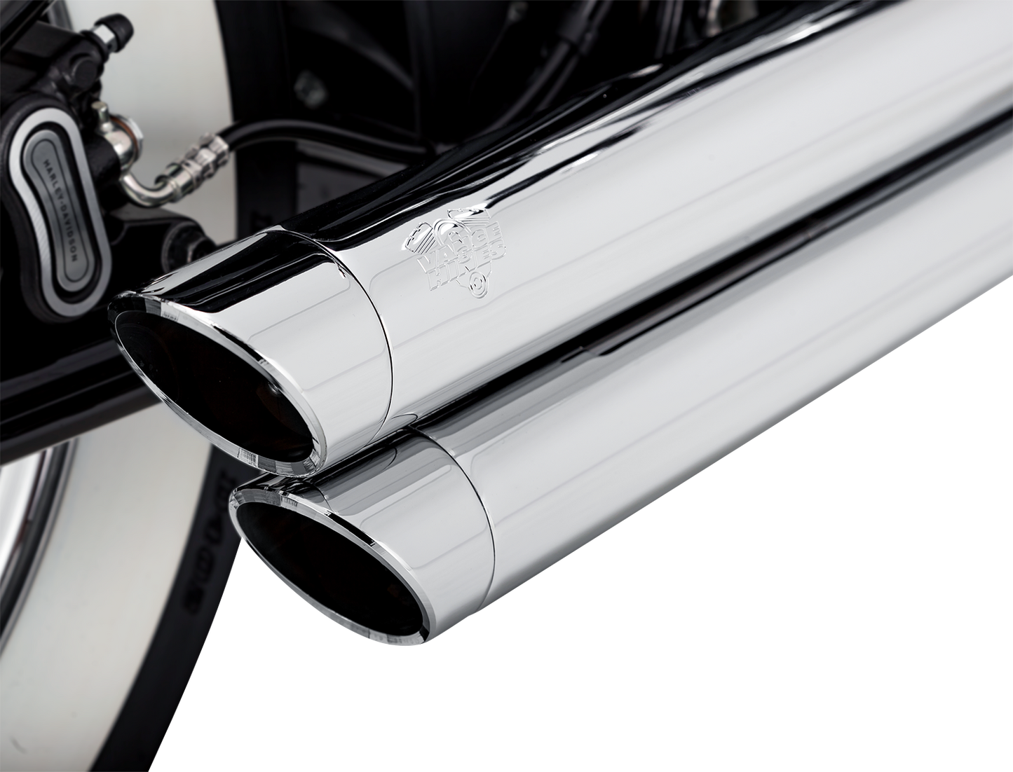 Vance & Hines Big Shots Staggered Exhaust System Chrome Part 17341
