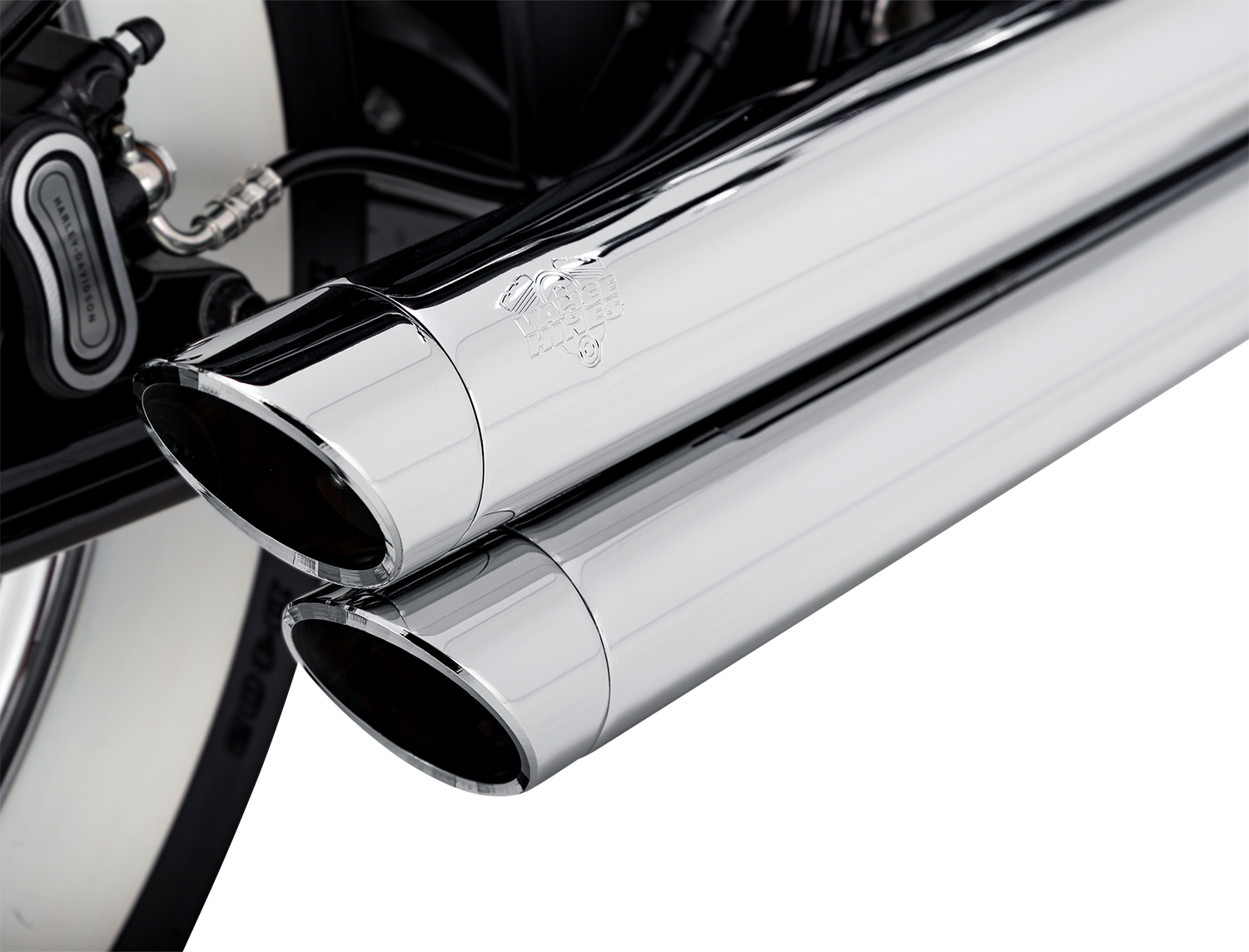 Vance & Hines Big Shots Staggered Exhaust System Chrome Part 17341