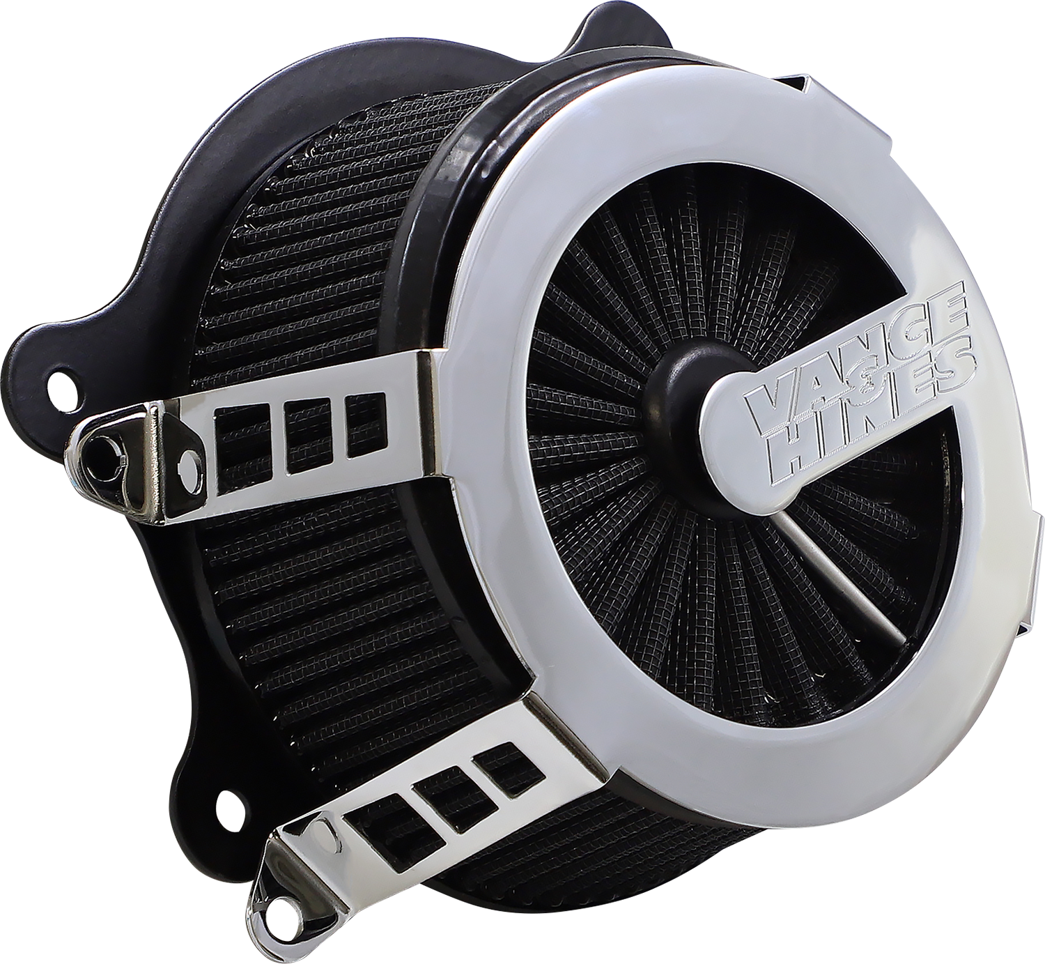 Vance & Hines VO2 Cage Fighter Air Intake Kit - Chrome (Part #70356)