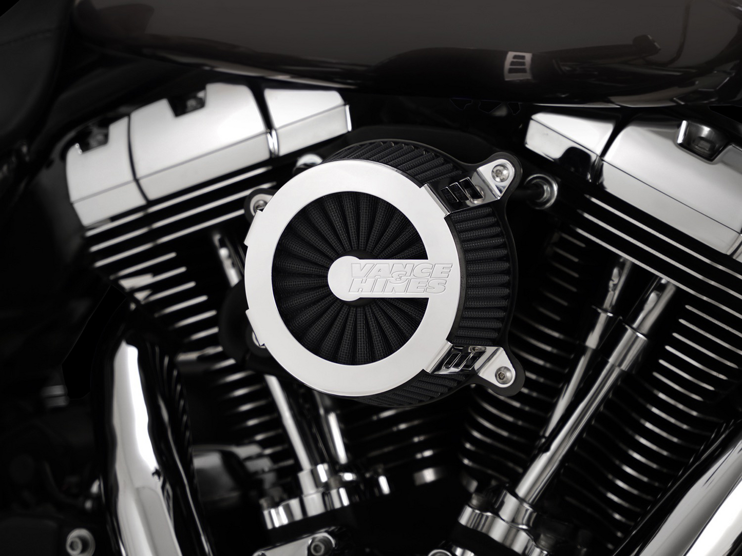 Vance & Hines VO2 Cage Fighter Air Intake Kit - Chrome (Part #70356)
