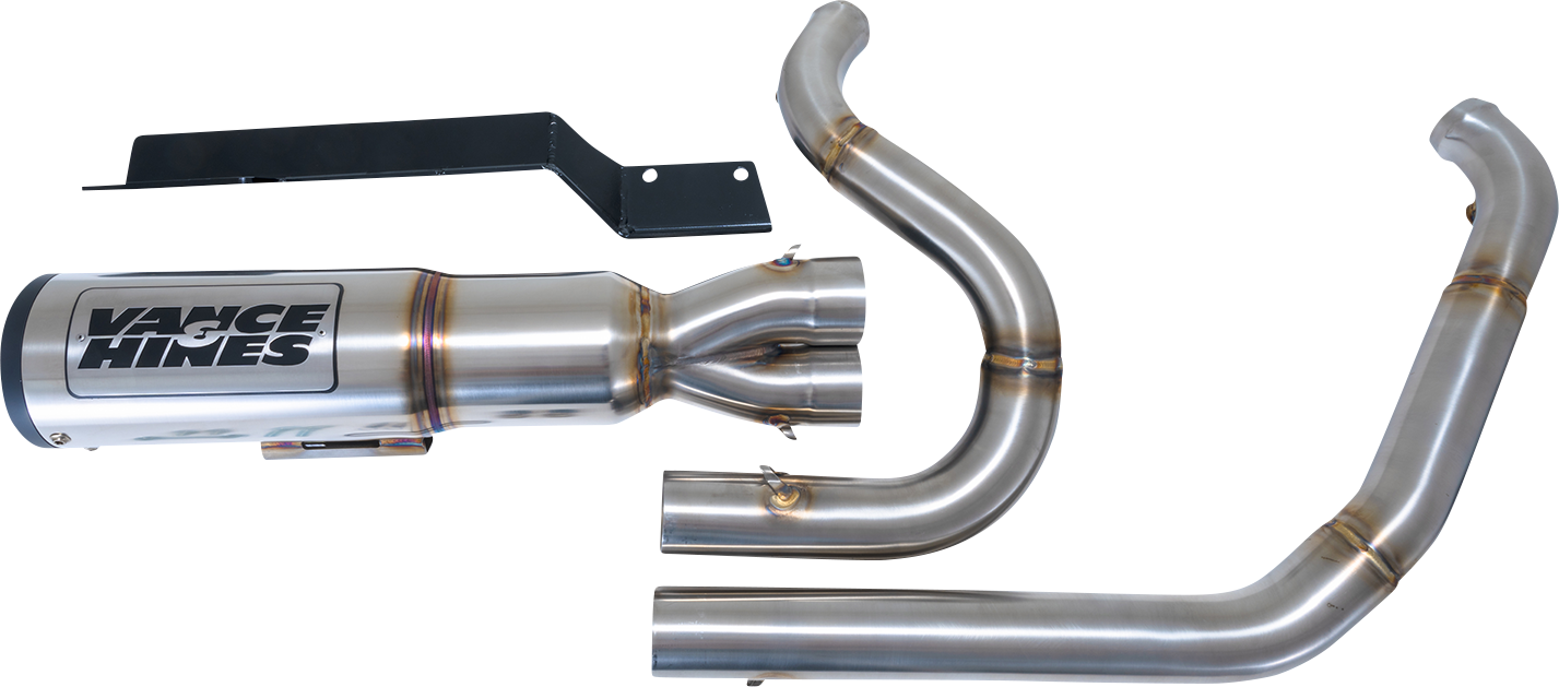 VANCE & HINES Hi-Output RR Exhaust System - Brushed 27321