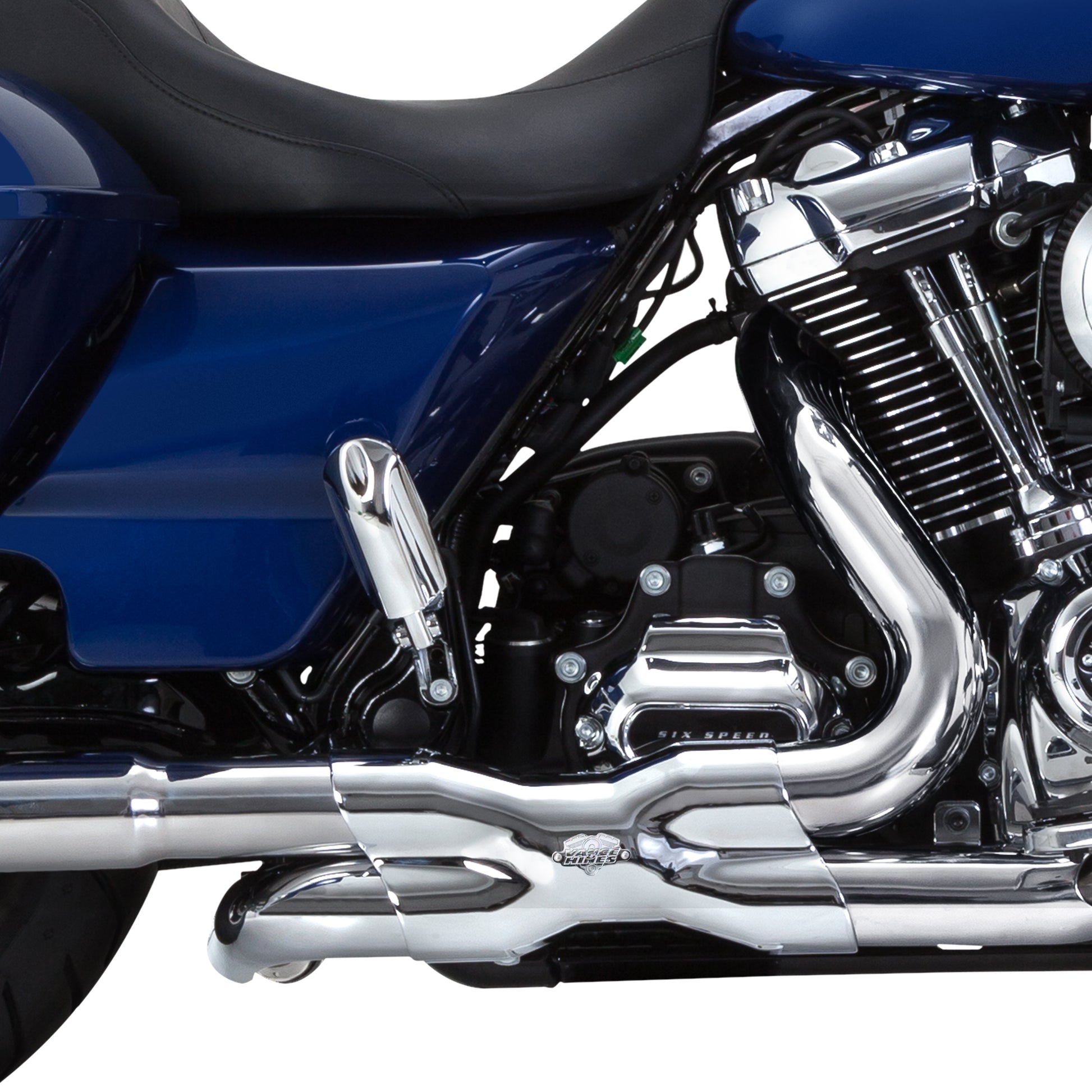 Vance & Hines Power Duals Head Pipe Chrome 16371 for Enhanced Motorcycle Exhaust Performance