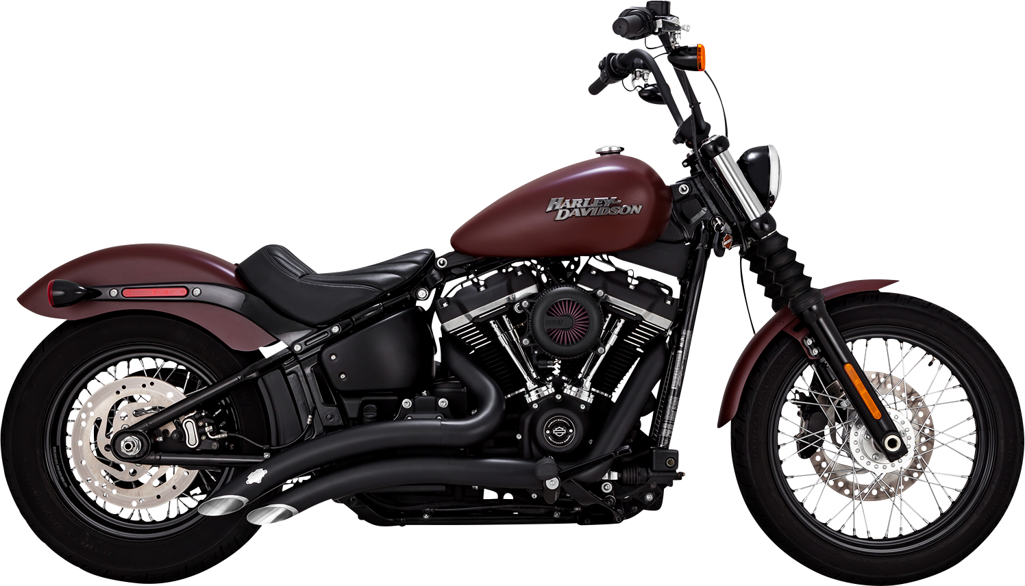 Vance & Hines Big Radius Exhaust System with PCX Technology - Black, Part 46377