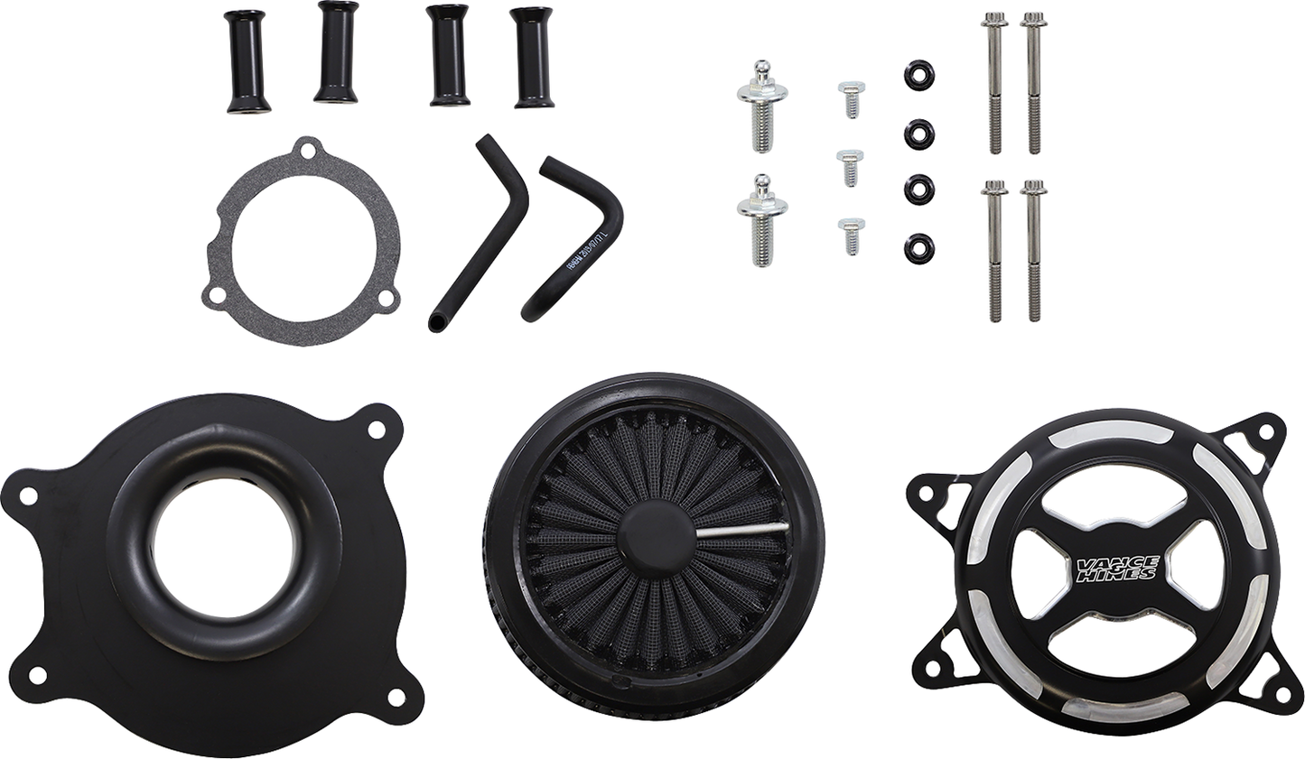 VANCE & HINES VO2 X Air Intake Kit - Black Contrast for Harley Touring and Softail Models (Part #42345)