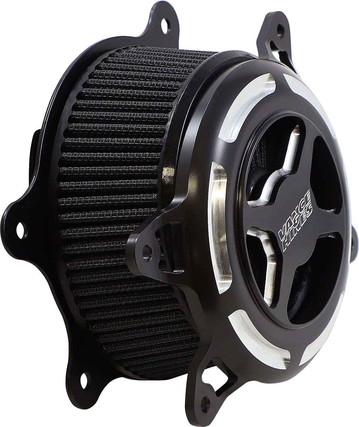 VANCE & HINES VO2 X Air Intake Kit - Black Contrast for Harley Touring and Softail Models (Part #42345)