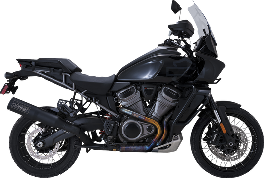 VANCE & HINES Adventure Hi-Output 450 Slip-On Muffler for Revolution Max 1250 - Black Stainless Steel (Part 46533)