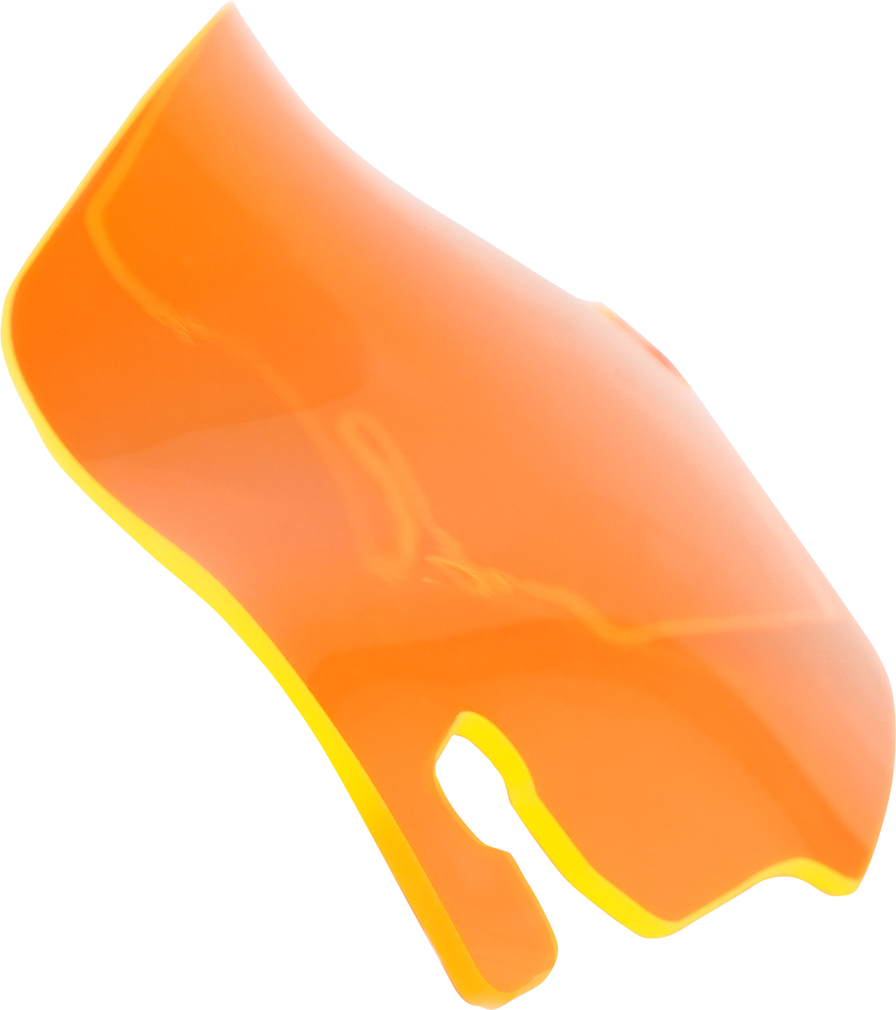 KLOCK WERKS Kolor Flare™ Windshield - 3-1/2" - Orange Ice - FLR KWW-01-0653