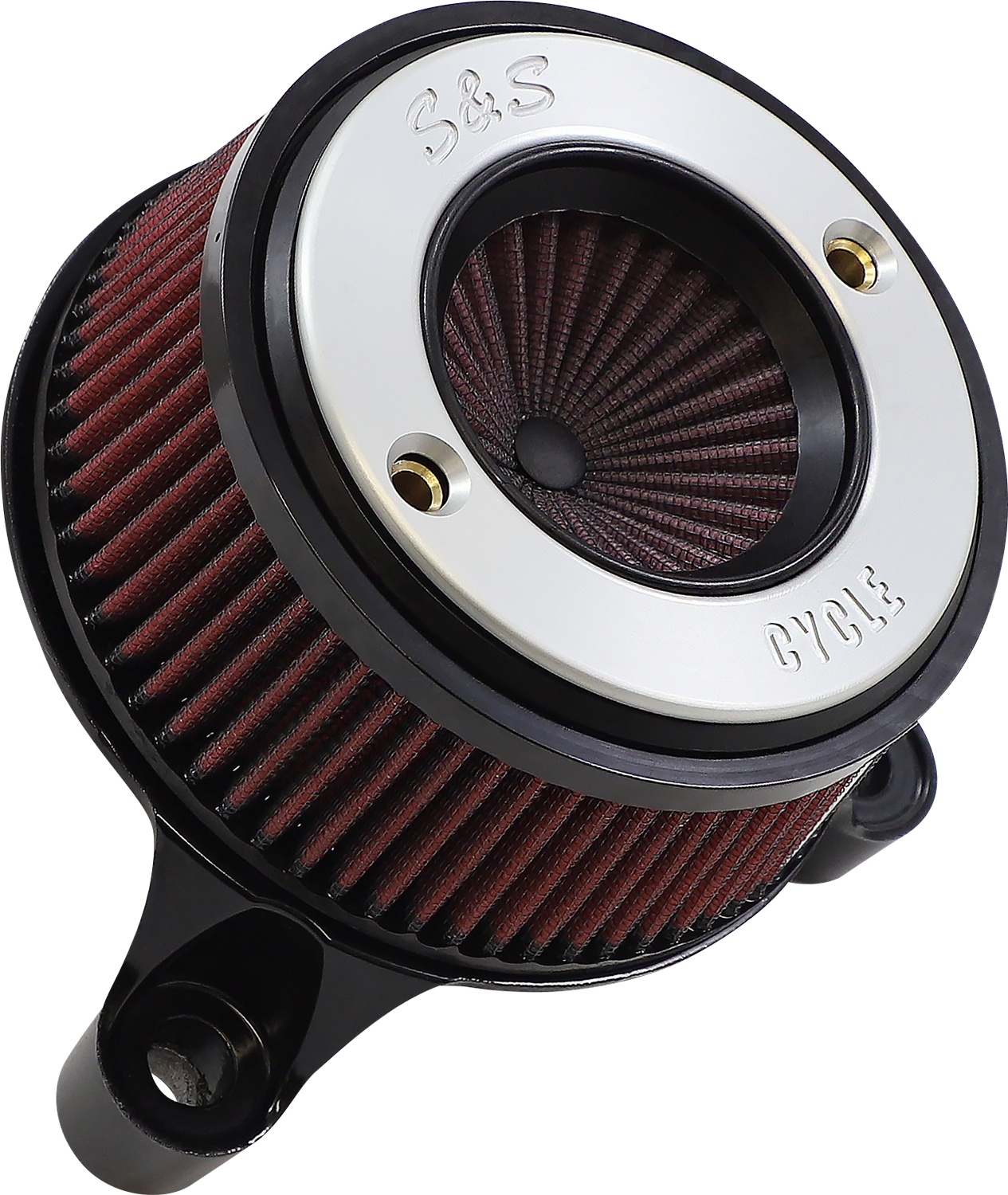 S&S CYCLE Air Stinger Stealth Air Cleaner Kit - Chrome Ring 170-0715A