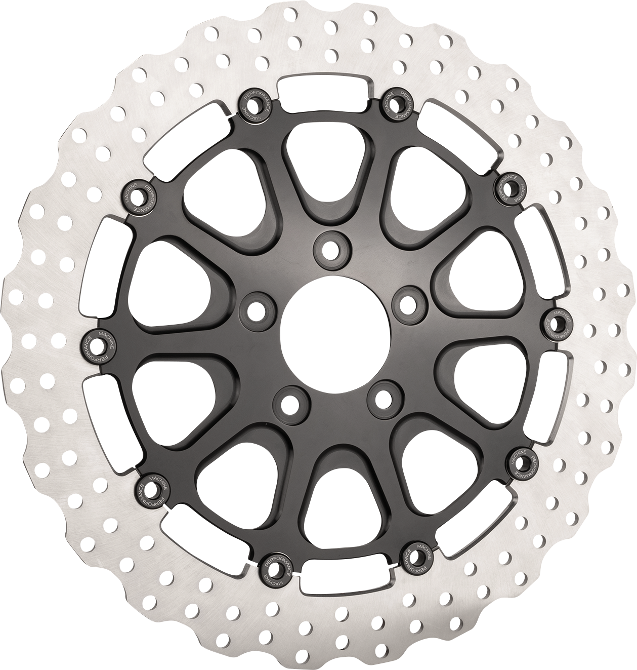 SLYFOX 13-Inch Front Rotor with Black Finish - Part 0133-3061S-B