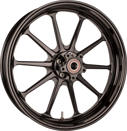 SLYFOX Track Pro Front Wheel for Dual Disc Setup - 17x3.5 inches - Black - Part #12027706RSLYAPB