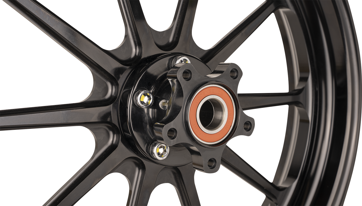 SLYFOX Track Pro Rear Wheel for 17x6 Vehicles with 3.25" x 5 Bolt Pattern - Black