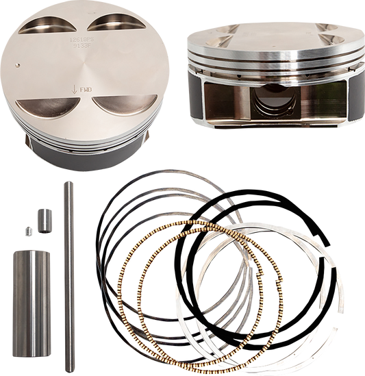 S&S CYCLE Big Bore Piston Kit - 128" - +.010 - M8 (Part #920-0142)