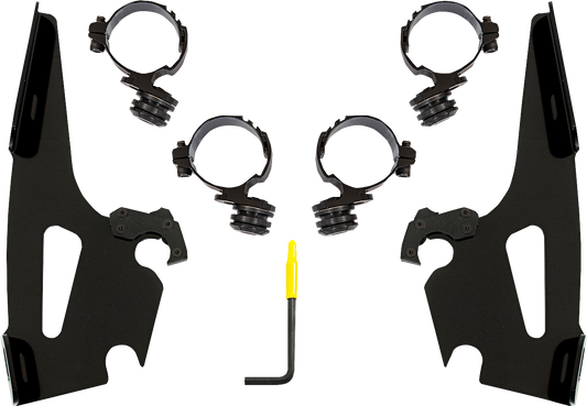 MEMPHIS SHADES Batwing Mounting Kit - Black - Honda MEB2067