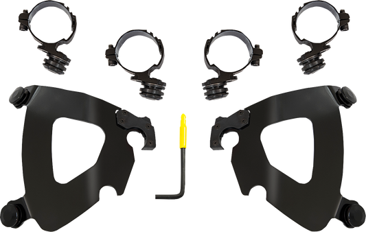 MEMPHIS SHADES Gauntlet Mounting Kit - Black - Honda MEB2068