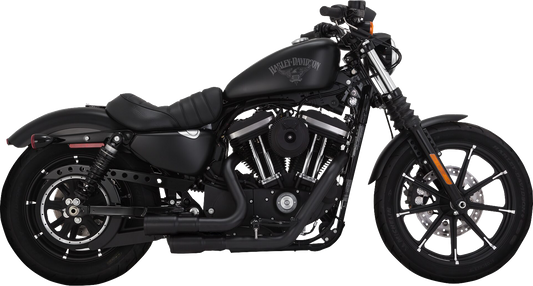 Vance & Hines 46374 Mini Grenades 2-Into-2 Exhaust System with Black Finish