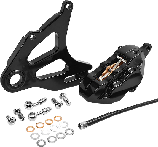 HAWG HALTERS Rear Caliper - Black RKSTAB518